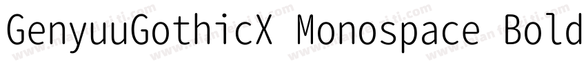 GenyuuGothicX Monospace Bold字体转换
